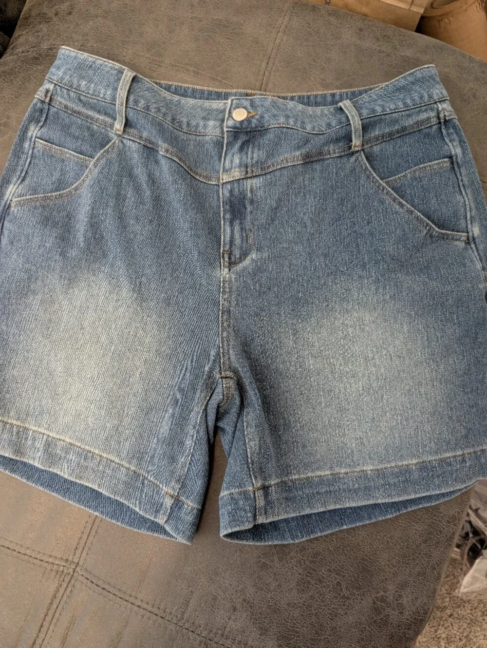 Women's Halara Light Blue Denim Flex Jean Shorts - Classic Fit